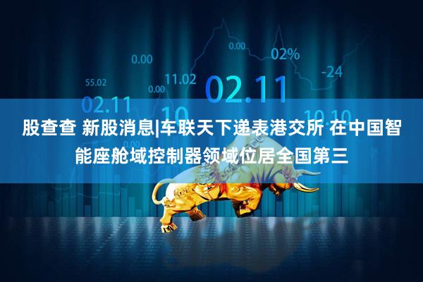 股查查 新股消息|车联天下递表港交所 在中国智能座舱域控制器领域位居全国第三